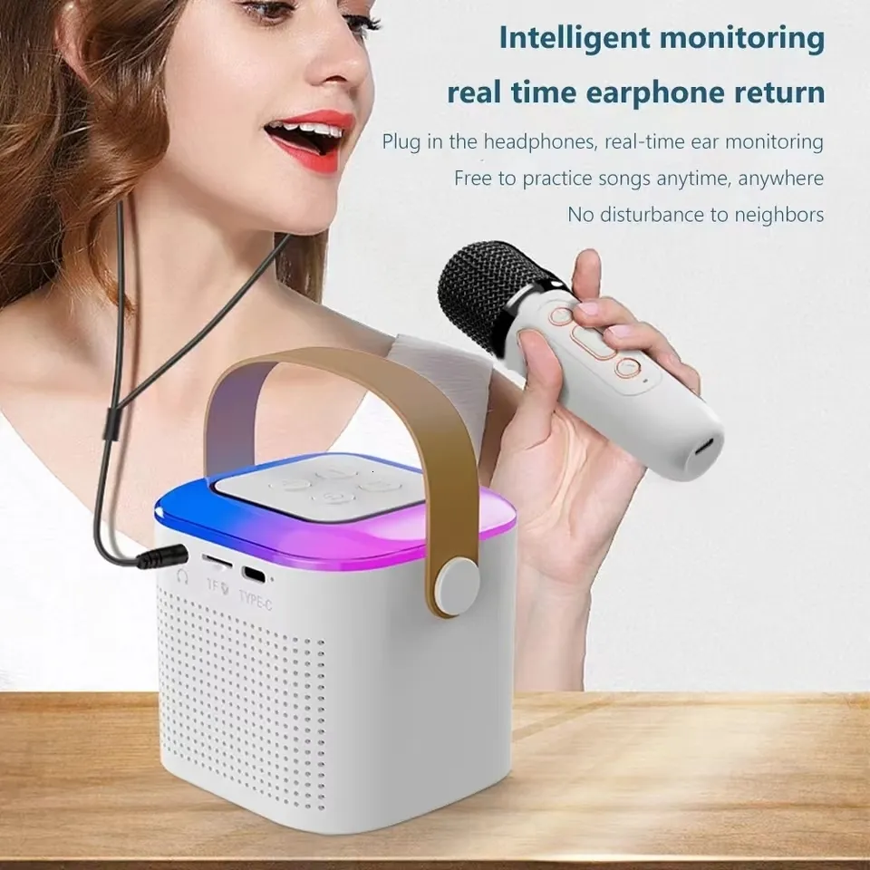 Portable Mini Karaoke Machine for Kids and Adults with Dual Wireless  Bluetooth