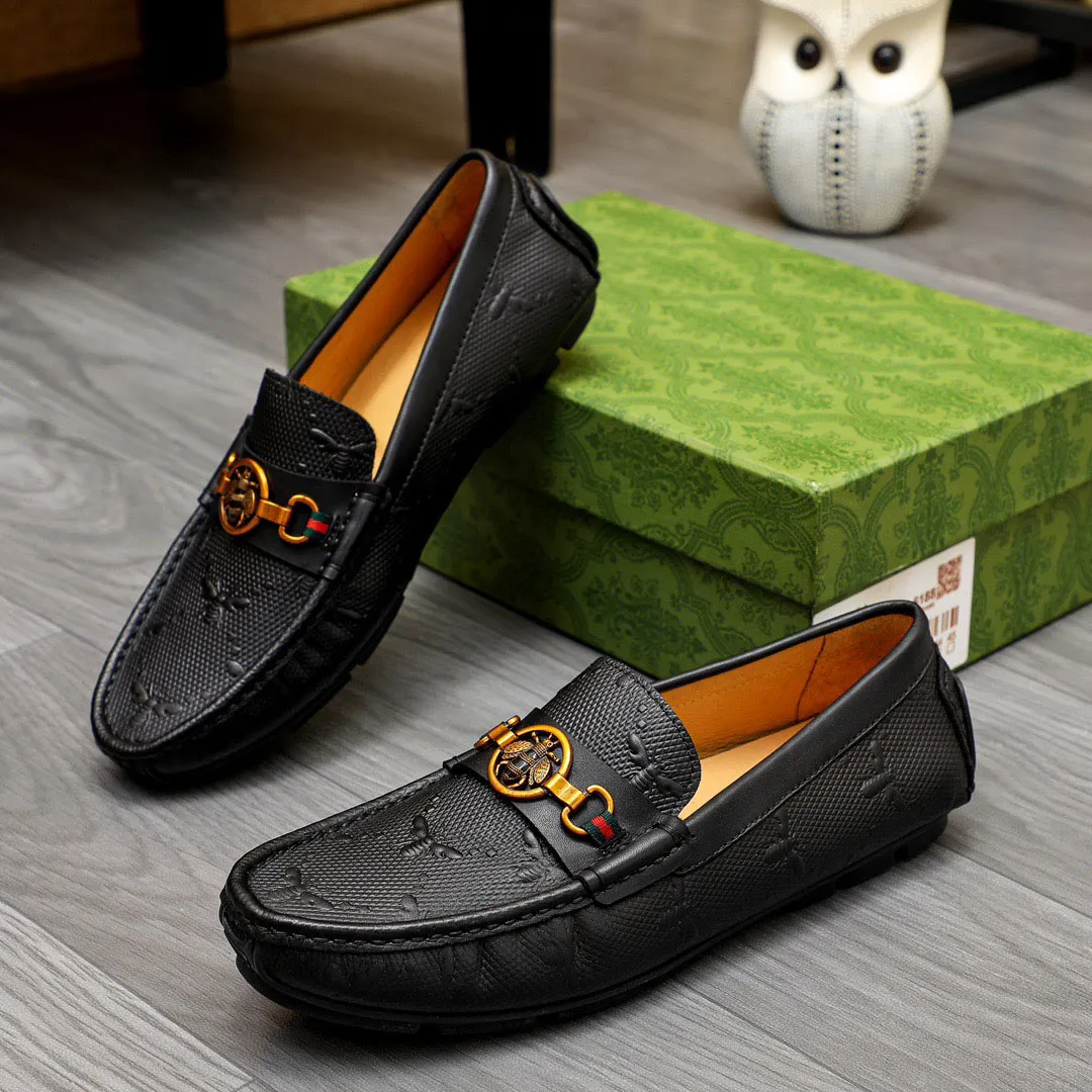 Männer Designer Kleid Schuhe Klassische Mokassins Echtes Leder Atmungsaktive Loafer Männer Marke Büro Hochzeit Spaziergang Fahren Schuhe Größe 38-45