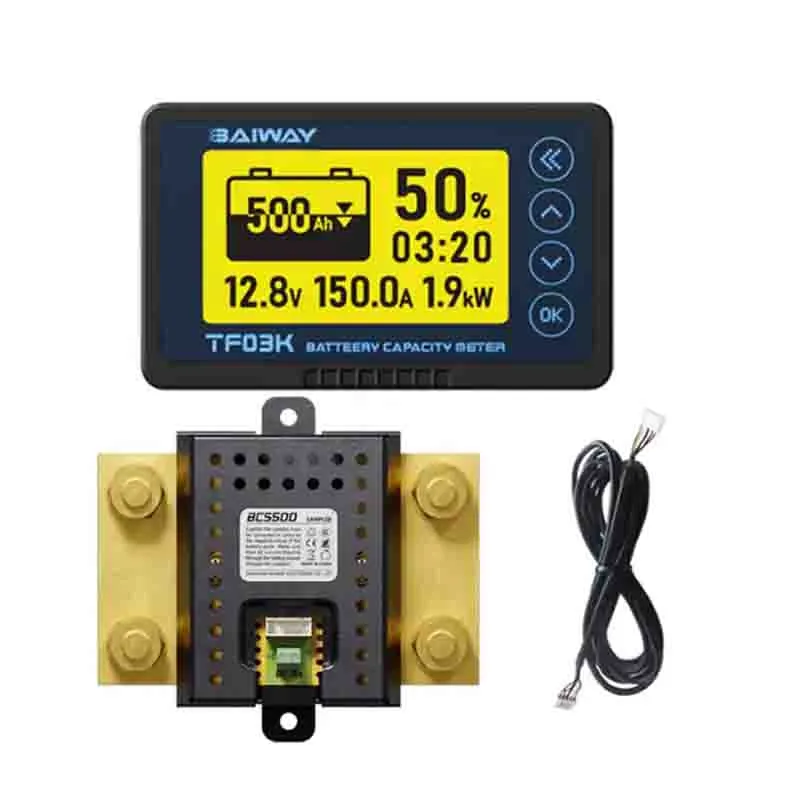 Coulomètre TF03KH BCS500A LCD moniteur de batterie tension de décharge de Charge indicateur de capacité de batterie testeur pour véhicule électrique