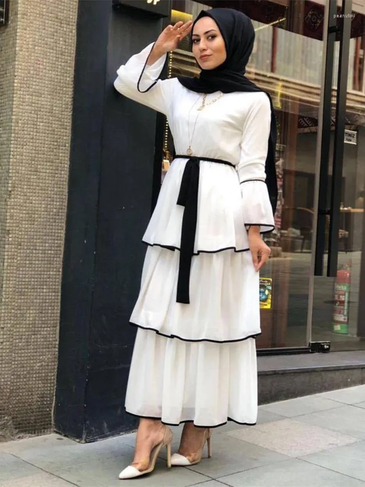 Vêtements ethniques Ramadan Musulman Jalabiya Robes africaines pour femmes Abaya Turquie Islam Arabe Hijab Robe Robes Robe Femme Musulmanes Kaftans