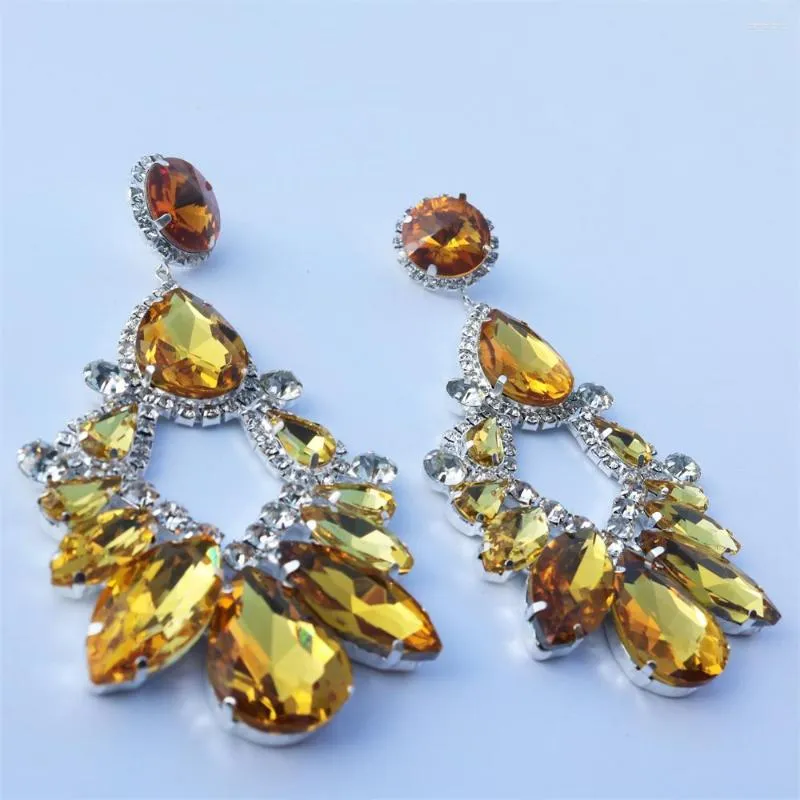 Round Shape Glistening Rhinestone Wholesale Jewelry U.S. Fashion Women Hoop  Earrings - Purple
