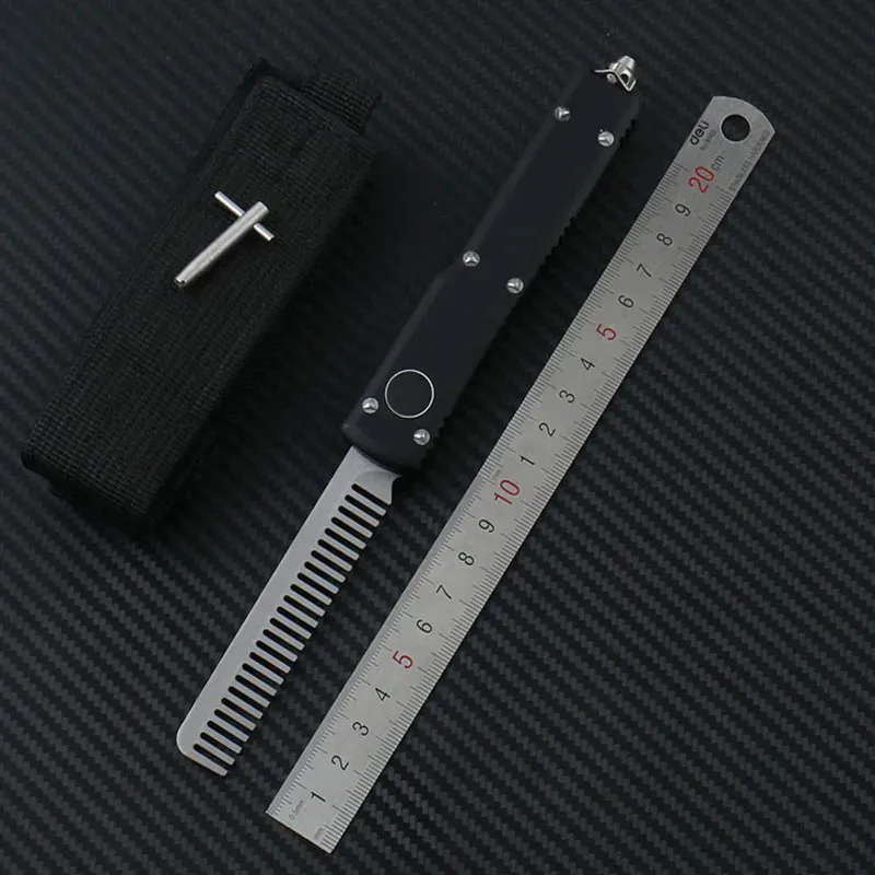 Peigne à barbe tactique UT couteau de poche EDC D2 lame Aviation manche en aluminium processus CNC précis outils personnalisés Style américain UTX85