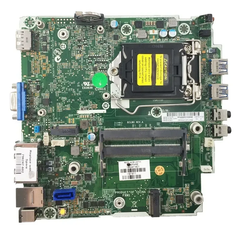 High Quality Motherboard for HP ProDesk 400 G1 DM Desktop 796247-602  796247-601 796247-002 796147-003 DDR3 Full Tested, Fast Ship