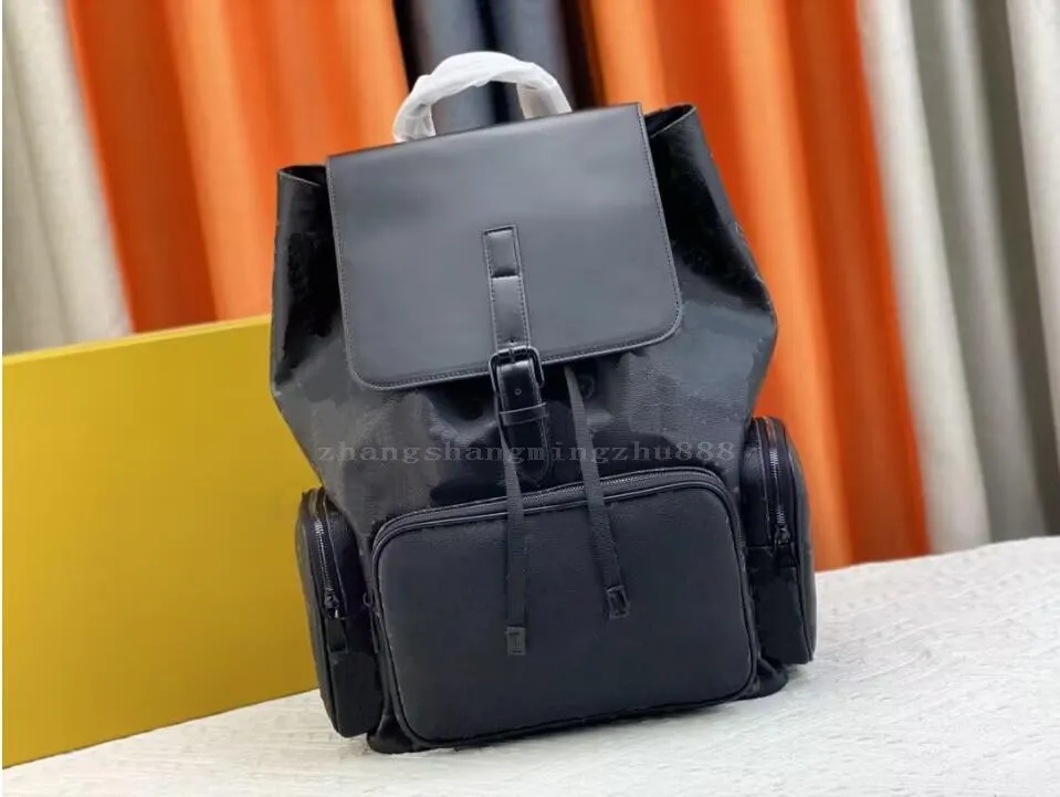 高級デザイナーブラックグレートラベルバックパックハンドバッグ