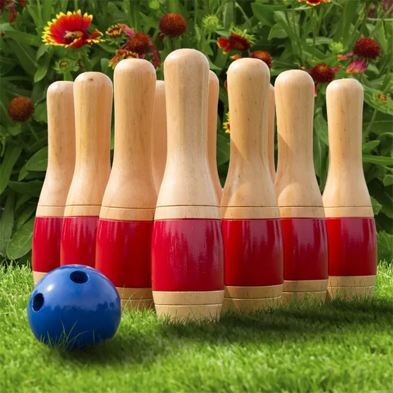 Balls Hey Play Skittle Ball Lawn Bowling Game Set 230907