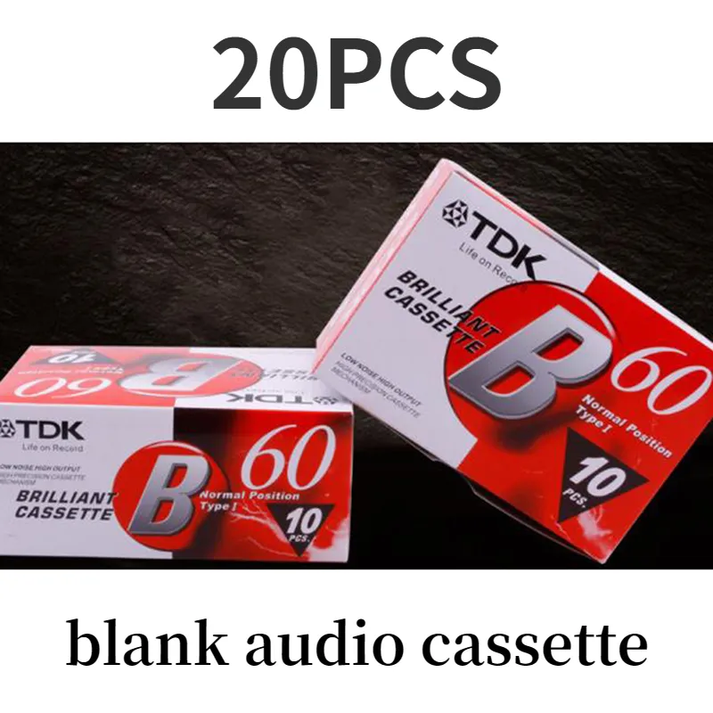 Discos em branco 20 pc padrão de alta qualidade cassete player vazio 60 minutos gravação de áudio magnética para música de fala 230908