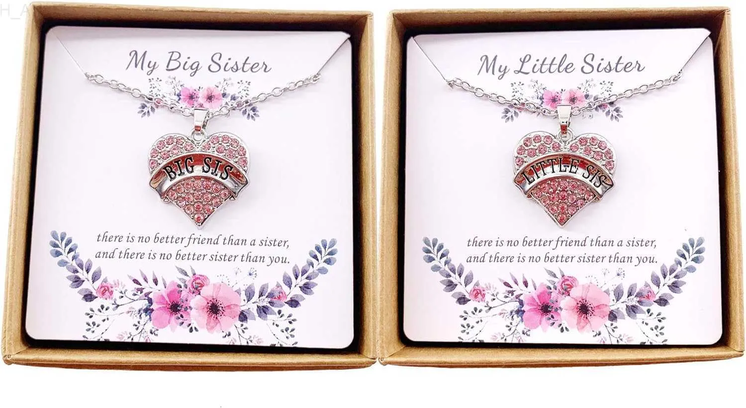 Big Sis Mom Lil Sis Matching Sister Necklaces Big Sister Little Sister Big  Sis Little Sis Big Mom Little Sister Necklace Set - Etsy