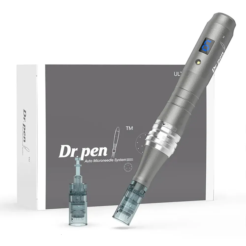 Máquina de tatuagem Original Dr Pen Ultima M8 Microneedling com fio sem fio 6 velocidades com 12 PCS cartuchos de agulhas substituição ferramenta de cuidados com a pele 230907