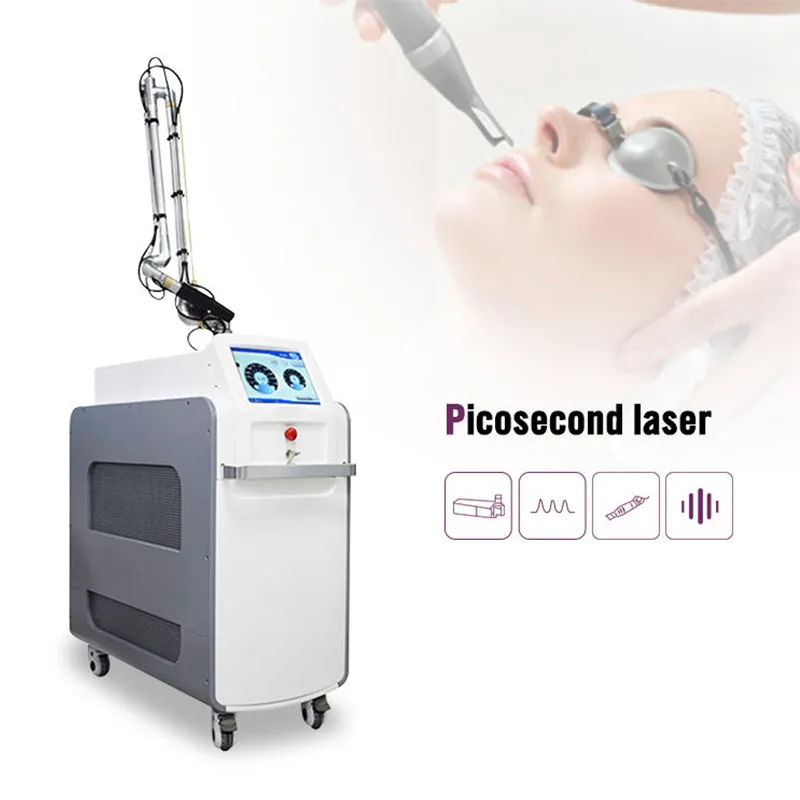 Picosecond Pigment Laser usuwanie tatuaży Maszyna skóry wybielanie pieg do usuwania trądziku obróbka maszyny laserowej YAG