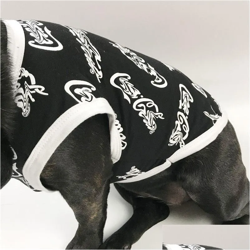 Dog Apparel Shirts Printed Letter Pet Clothes Summer For Small Dogs Chihuahua Yorkies Bldog Clothing Ps2032 Drop Delivery Home Garden Dhtp1
