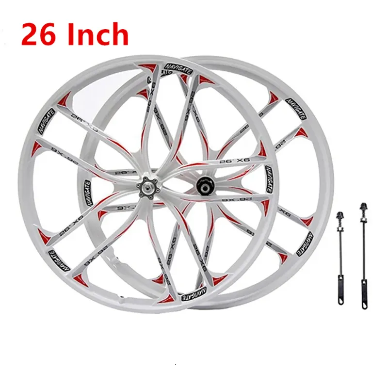 Bike Wheels 26Inch 27.5Inch Wheel Cassette Mountain Magnesium Alloy 10 Spokes Wheelset Bicycle MTB Disc Brake Cycling Parts 8 9 10 230907