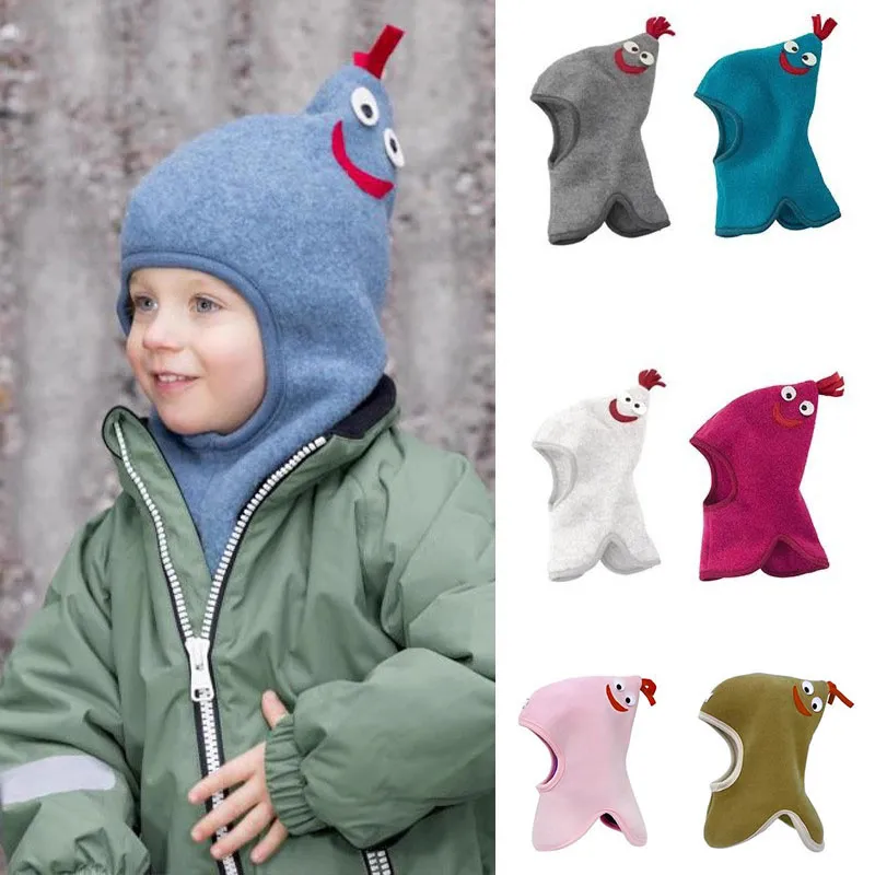 Шапки Шапки EnkeliBB topi wol tetap Hangat Beanie lucu untuk balita laki laki dan perempuan musim dingin anak anak Ibu cocok anak 230907