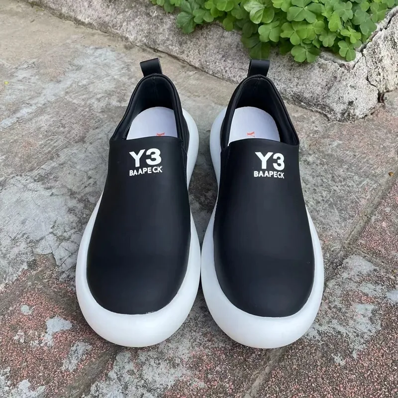 Dress Shoes European and American Fashion KGDB Y3 men's shoes Leather casual shoes black overfoot plank shoes couple shoes Y3BAAPECK running 230907
