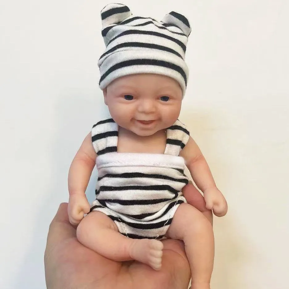 Mini Reborn Doll Clothes Set With Full Body Silicone Accessories