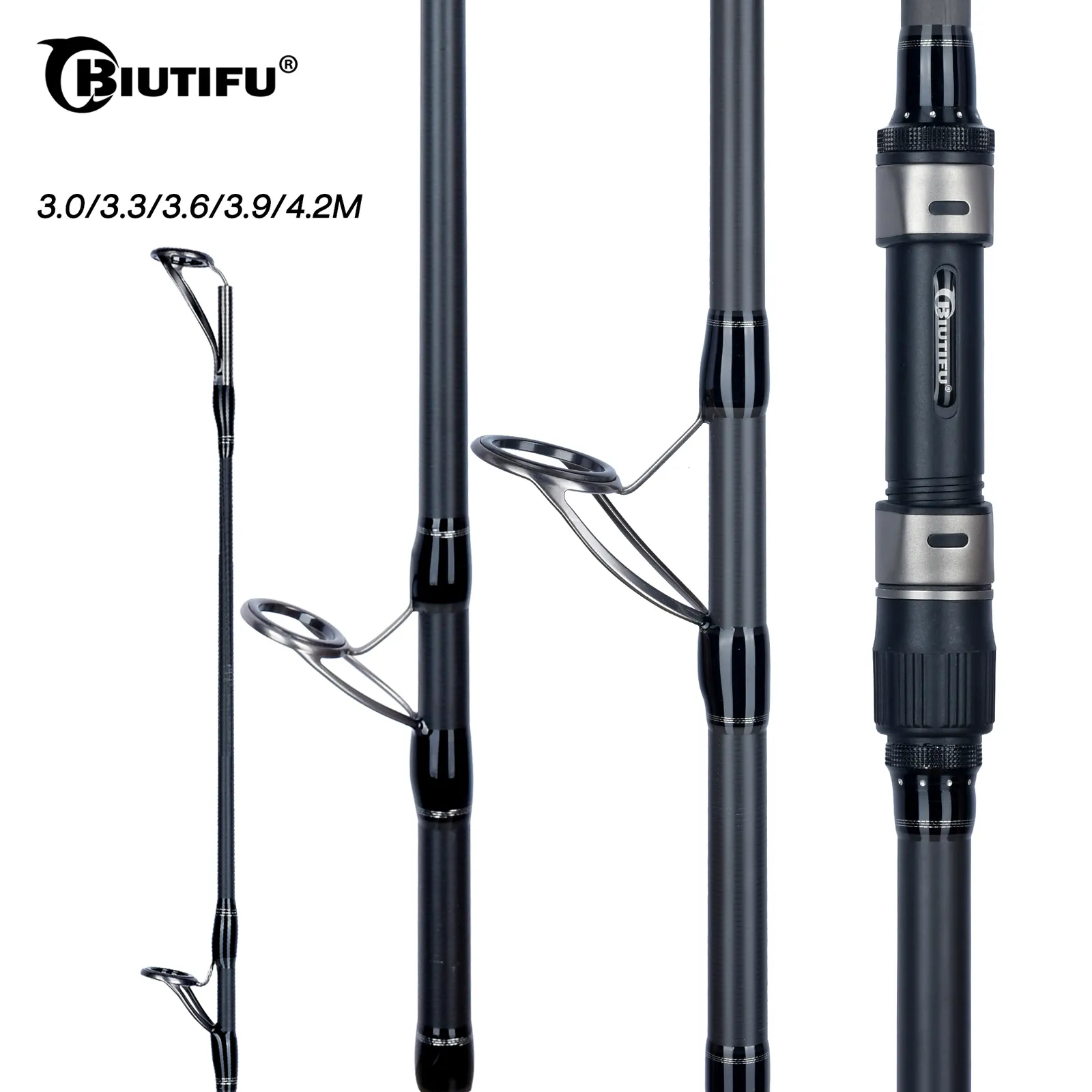 Canne da pesca per barche BIUTIFU BIGFISH Canna da carpa 4542393630m T800 Carbonio 35lb Lancio 40200g Viaggi Surfcasting Spinning Hard Pole 230907