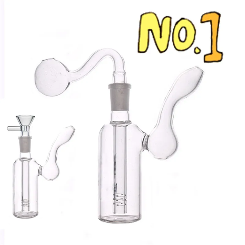 Atacado Hookahs Mini 14MM Feminino Joint Glass Bong Oil Rig Bongos de Água com Tabaco Seco Erva Fumar Tigela