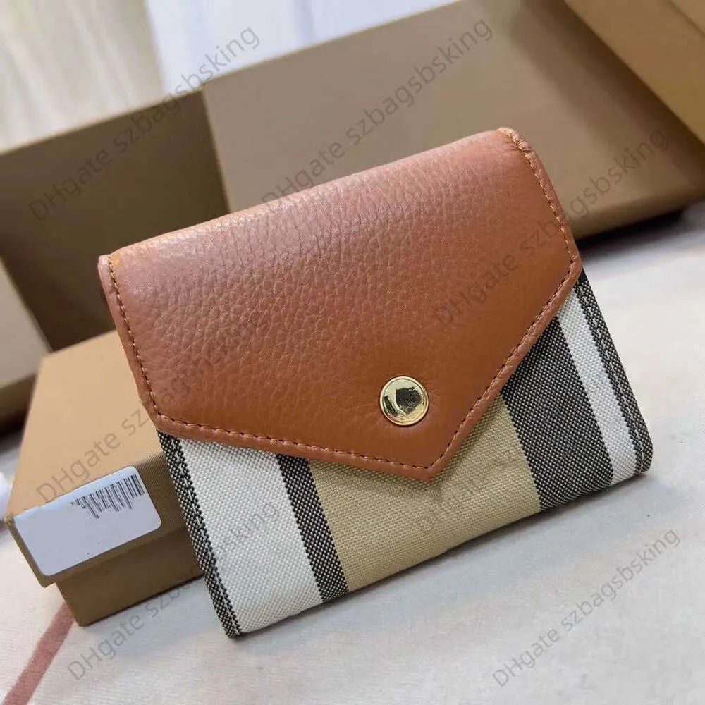 Nowy portfel zawiera górną warstwę tkaniny krówek z zszywaną super miękką i modną trendem trzyczęściowy z pudełkiem na prezent
