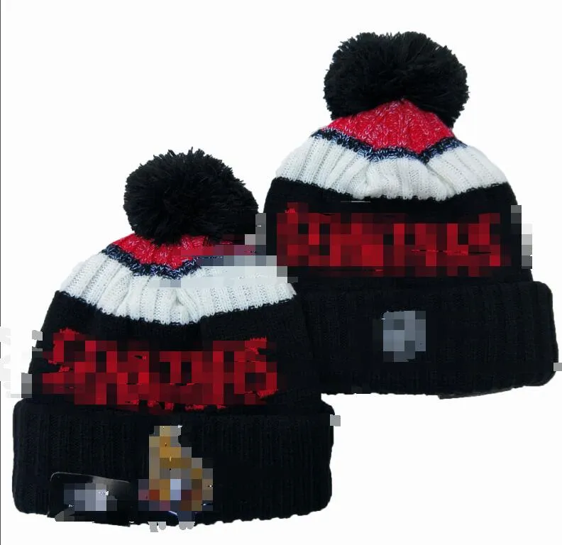 2023 Ottawa Hokey Beanie Kuzey Amerika Takımı Yan Yama Kış Yün Spor Örgü Şapkas Kapakları A0