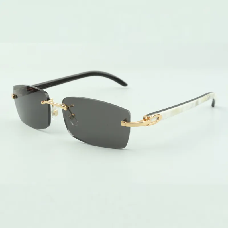 Buffs Sonnenbrille 3524012 Natürliches gemischtes Büffelhorn für Herren und Damen Brillengestell mit Designer-Brillengestell