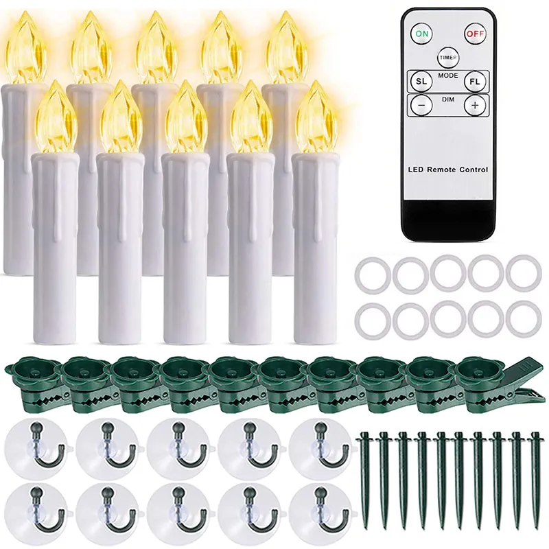 Bougies LED minuterie électronique télécommande et fenêtre à ventouse pour la décoration de la maison de noël lampe à bougie étanche 230907