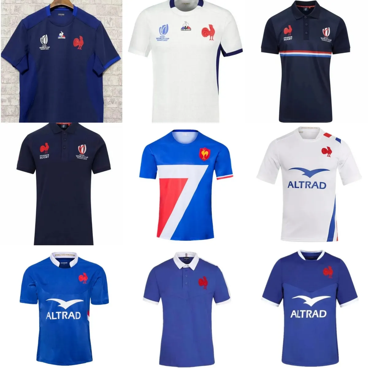 style 21 22 23 24 France Super Rugby Jerseys 2023 2024 Maillot de Foot BOLN chemise taille S-5XL Top Qualité
