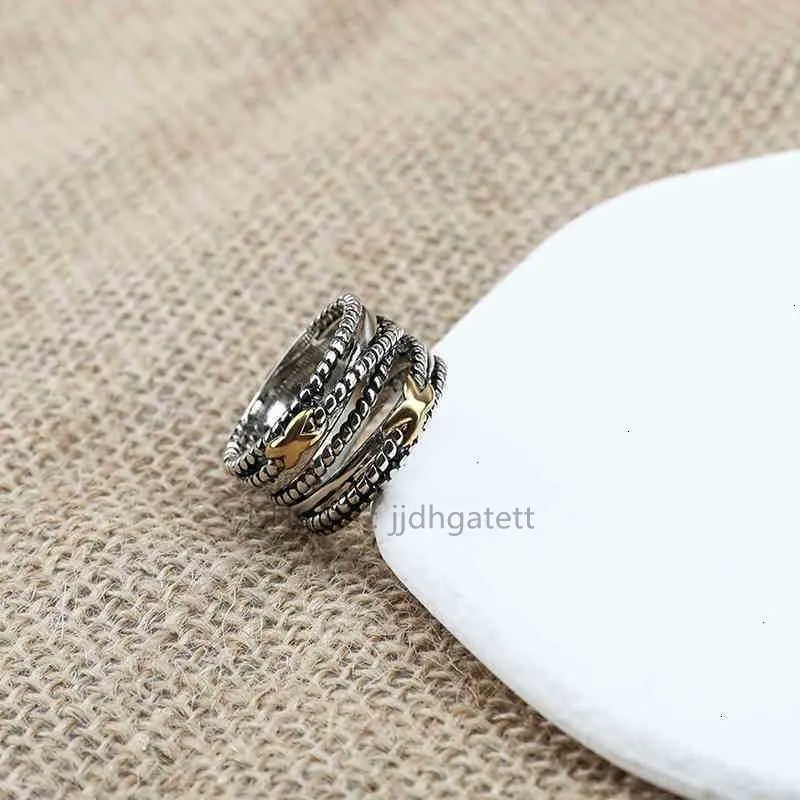 Rings Twisted Women Braided Designer Men Fashion Jewelry for Cross Classic Copper Ring Wire Vintage X Engagement Anniversary Gift