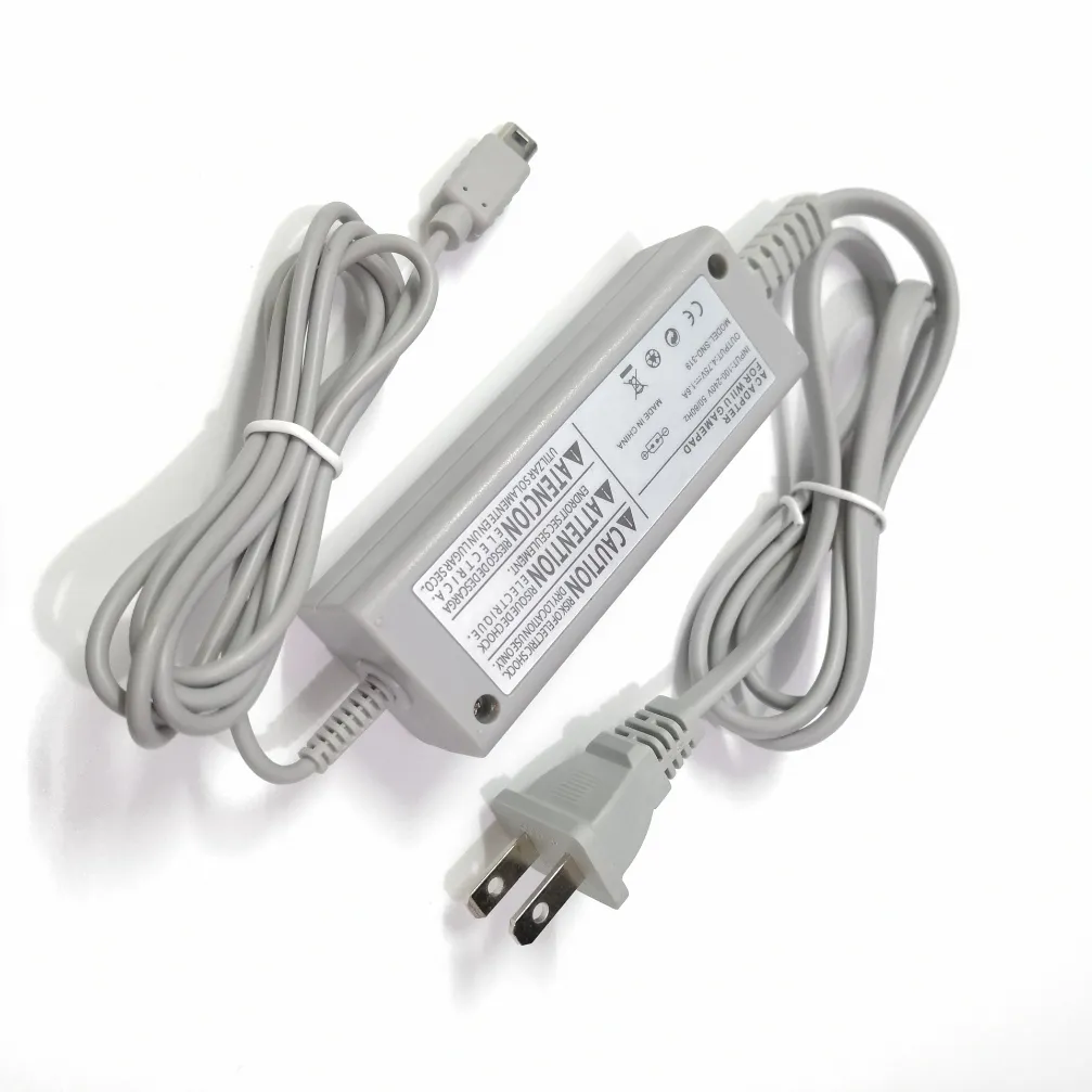 Adattatore di alimentazione CA da 4,75 V 1,6 A Cavo di ricarica Caricabatterie Spina americana per accessori di gioco Nintendo Wii U