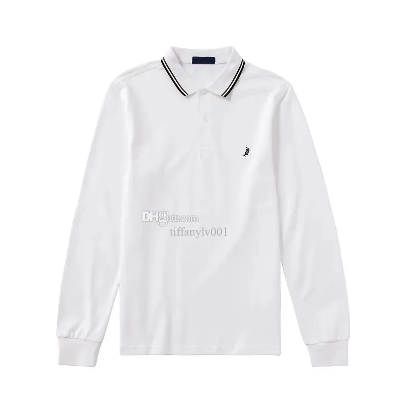 fred hommes à manches longues perry polo chemise de créateur polo d'affaires luxe logo brodé t-shirts pour hommes haut à manches courtes taille S/M/L/XL/XXL