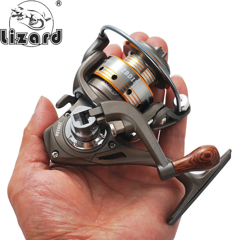 Flyfiskar2 Lizard Mini Reel 131BB 52 1 Karp Ultra Small Spinning Full Metal Head Ice 230907