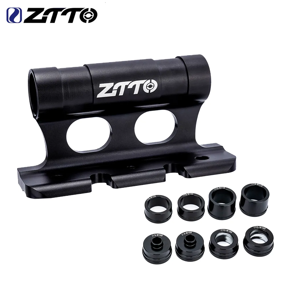 Cykelstyrningskomponenter ZTTTO BILYCLE BIL TAK RACKNING Full Standard Support QR Thru Axle Boost Fork Stand MTB Road Trucks Van Fixed 230907