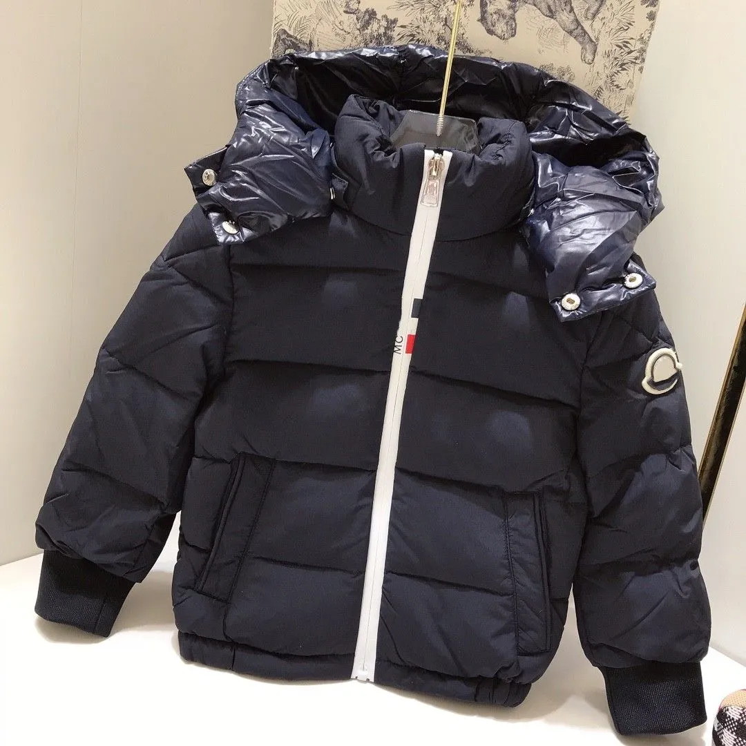 Kids Designer Color Block Down Jacket White Goose Down Nylon Fabric Warm Winter Coat For Boys Girls From Retro sneakers99 175.88 DHgate.Com