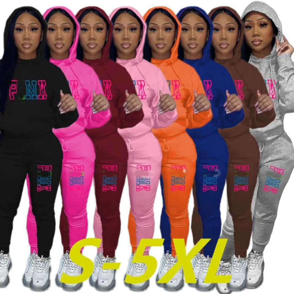 Plus Sizes S-5Xl Designer Women Tracksuits Two Pieces Set Personalized Printing Casual Sweater Pants Fall Clothes Ladies Sport 821