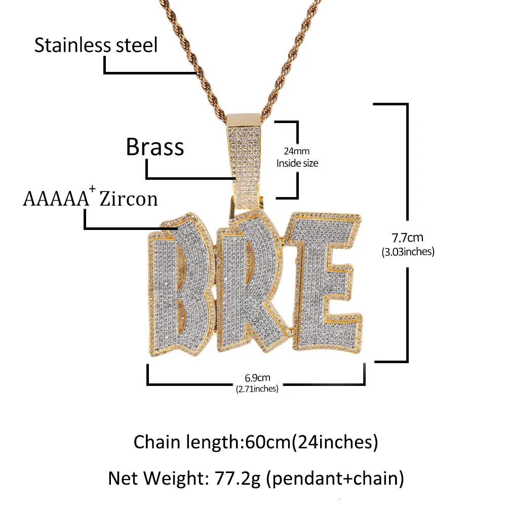 Cubic zirconia deals nameplate necklaces