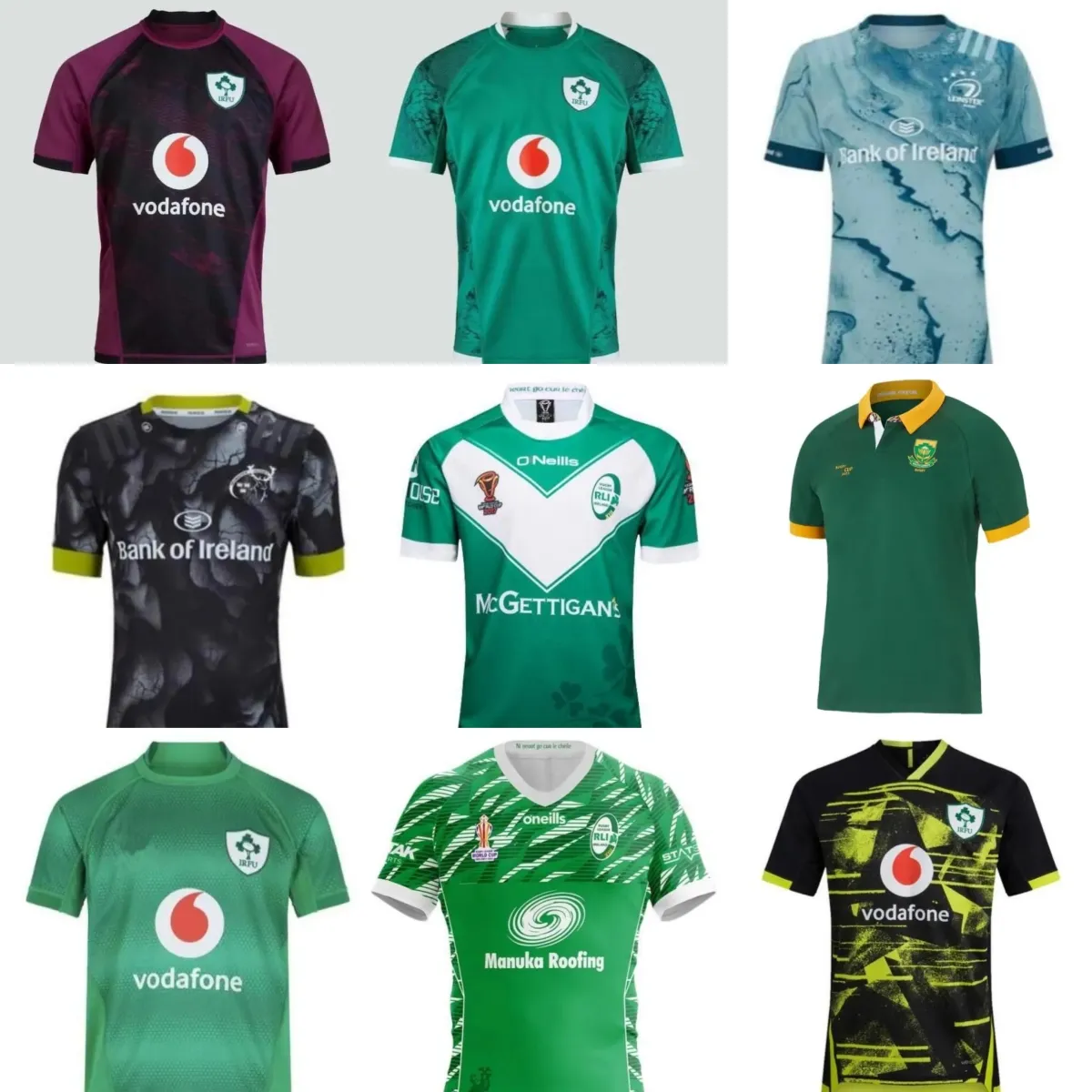 22 23 24 Magliette New Ireland Rugby Jerseys JOHNNY SEXTON CARBERY CONAN CONWAY CRONIN EARLS Healy Henderson Henshaw Herring SPORT S-5XL