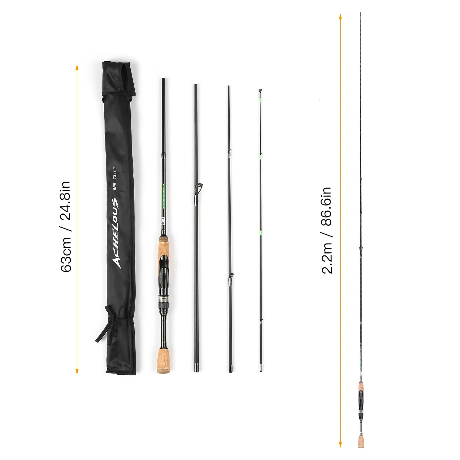 Lixada Portable Boat Fishing Rod Combo Lightweight And Light