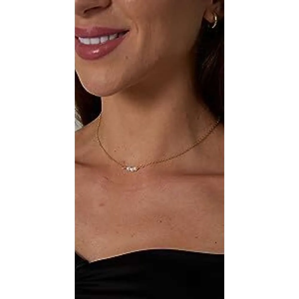 three pearl choker necklace