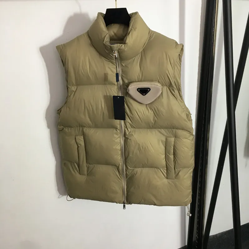 Chalecos de diseñador sin mangas para mujer, ropa de abrigo gruesa, bolso de lujo, abrigos de adorno, chaleco femenino de estilo callejero de invierno, chaquetas de plumón