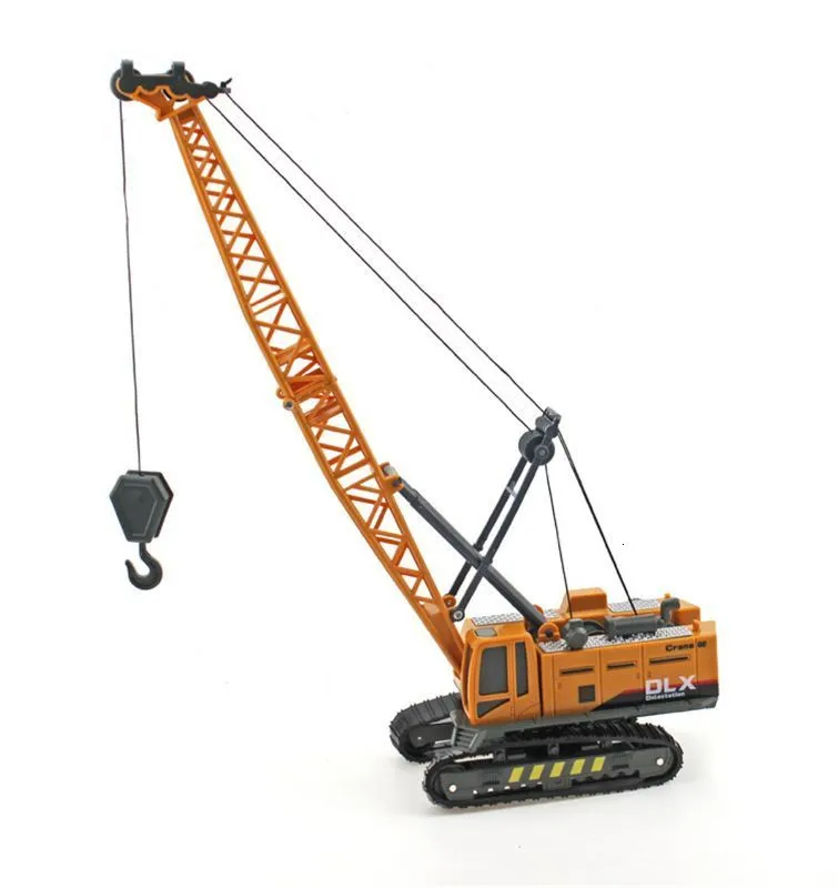 Modèle de voiture moulé sous pression Grue Jouet Véhicule de construction 1/50 Jouets d'ingénierie moulés sous pression Tracteur Haute Simulation Garçons Modèle de machine Jouets pour enfants 230908