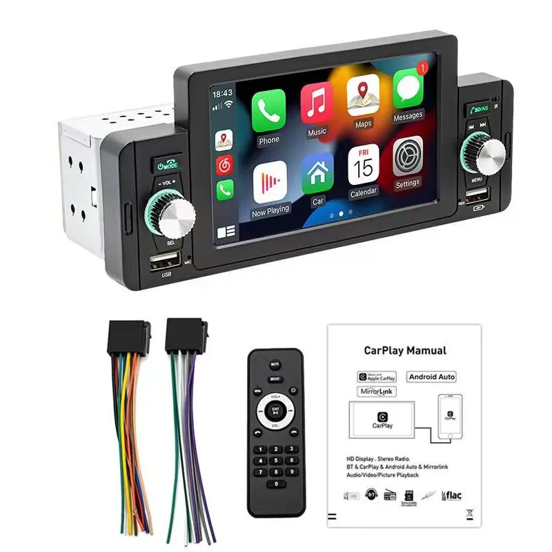 Autoradio 7 Bluetooth CarPlay Android Auto MP5