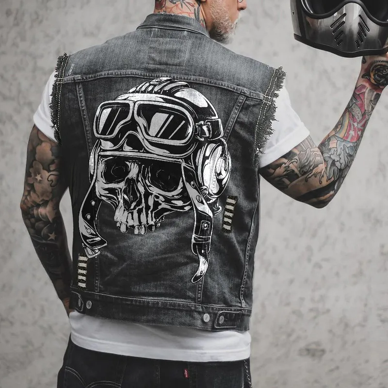 Chaleco rockero hombre sale