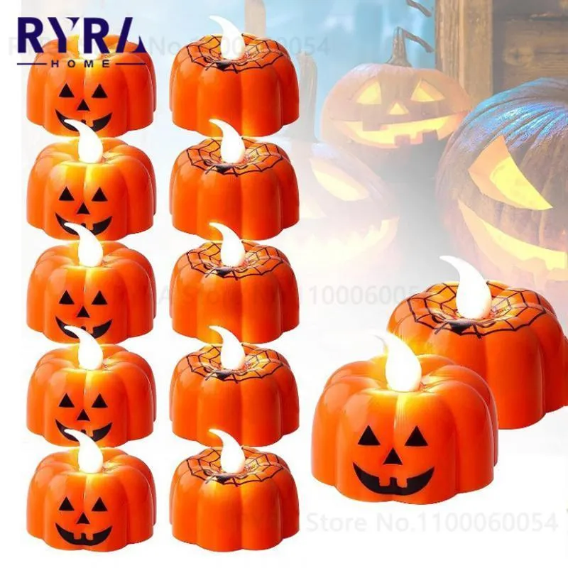 Juldekorationer Halloween Pumpkin Candle Light Party Supplies LED Lantern Lamp Ornaments Props Ouoor Home 230907