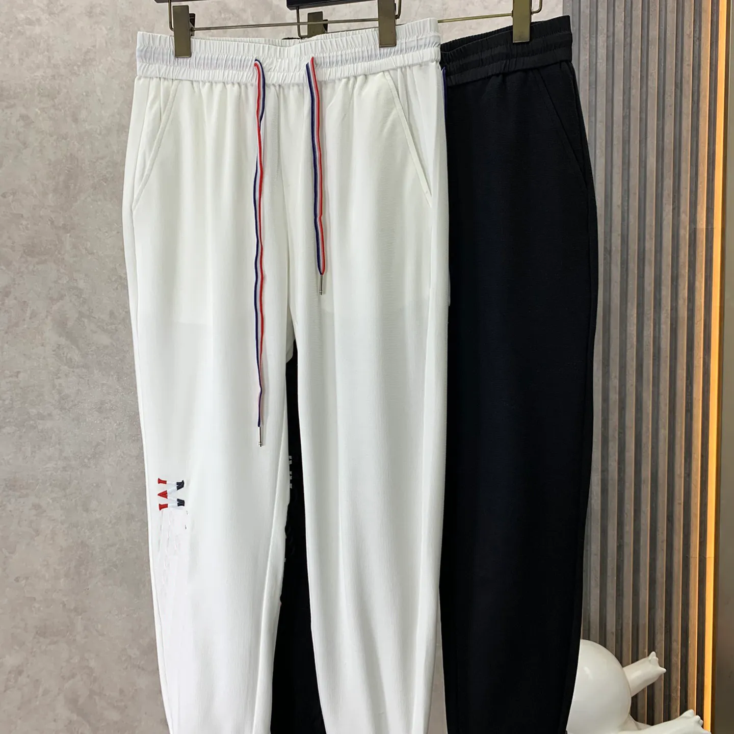 Luksusowe projektanci jesień moda moda High Street Cotton Pants dres spant spant oddychający mężczyźni i kobiety litera Druku