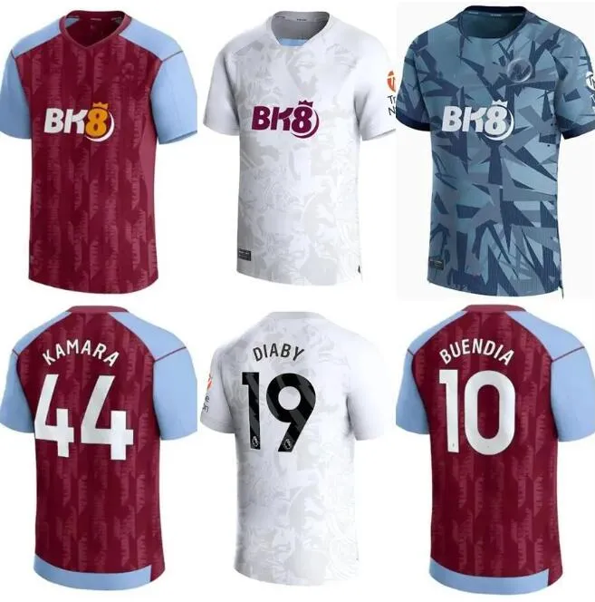 2023 2024 ASTON camisetas de fútbol Kamara VillaS 23 24 hogar lejos tercer Watkins Buendia McGinn El Ghazi Douglas Luiz Mings Konsa Cash camiseta de fútbol adultos niños tops kit para hombre