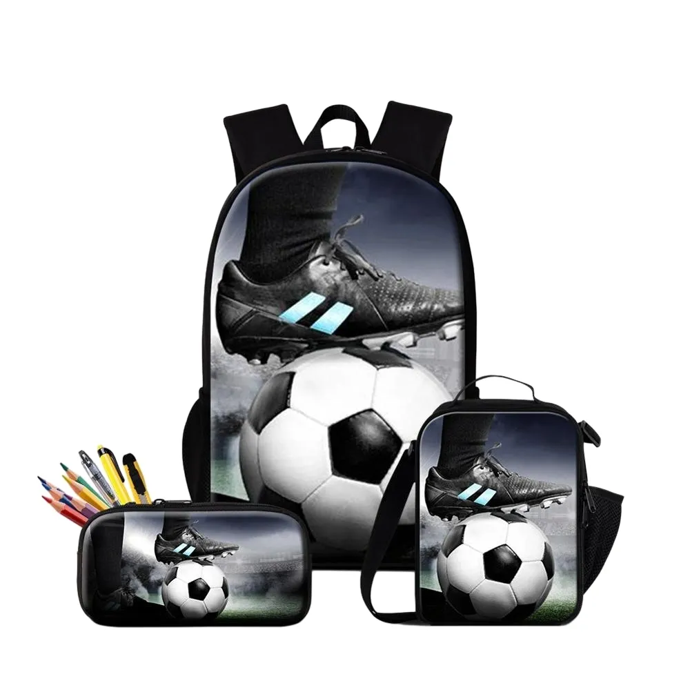 Mochila de fútbol para niños, mochila con estampado de fútbol, mochila  escolar con patrón de fútbol, Bolsa de fútbol 9, dibujos animados