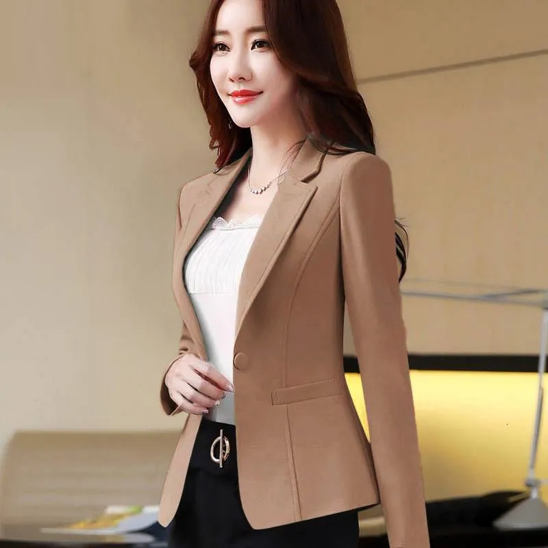 Costume De Blazer Pour Femmes Roses Pour La Veste Slim Fit Casual Wear Pochets Coree De Style Coreen Pour Les Dames De Bureau Du 17 39 DHgate