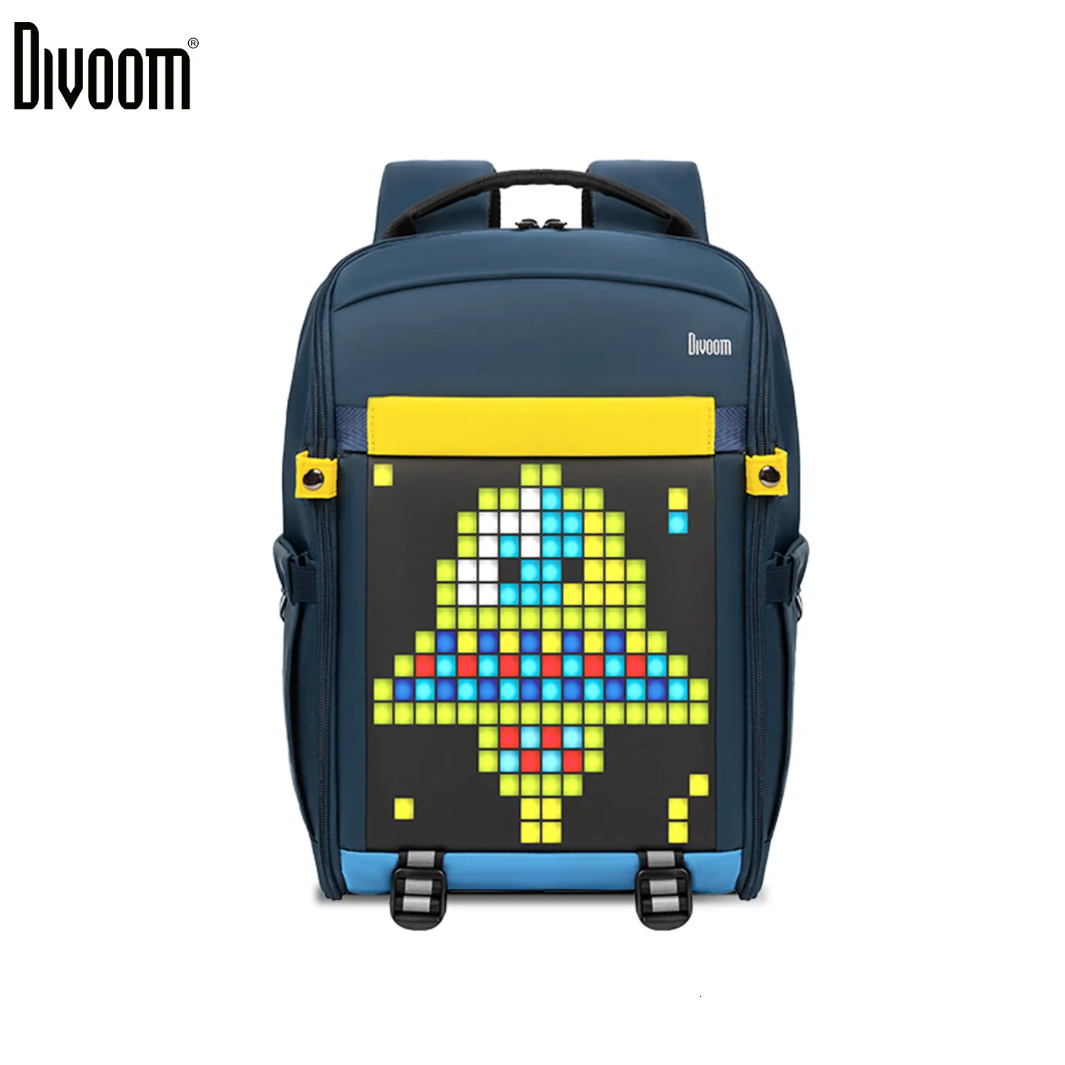 Belysningsstudiotillbehör Original Divoom Pixxos ryggsäck Anpassningsbar pixelkonst Fashion Design 145L Vattentät skolväska Laptop Bag med LED -skärm 230908