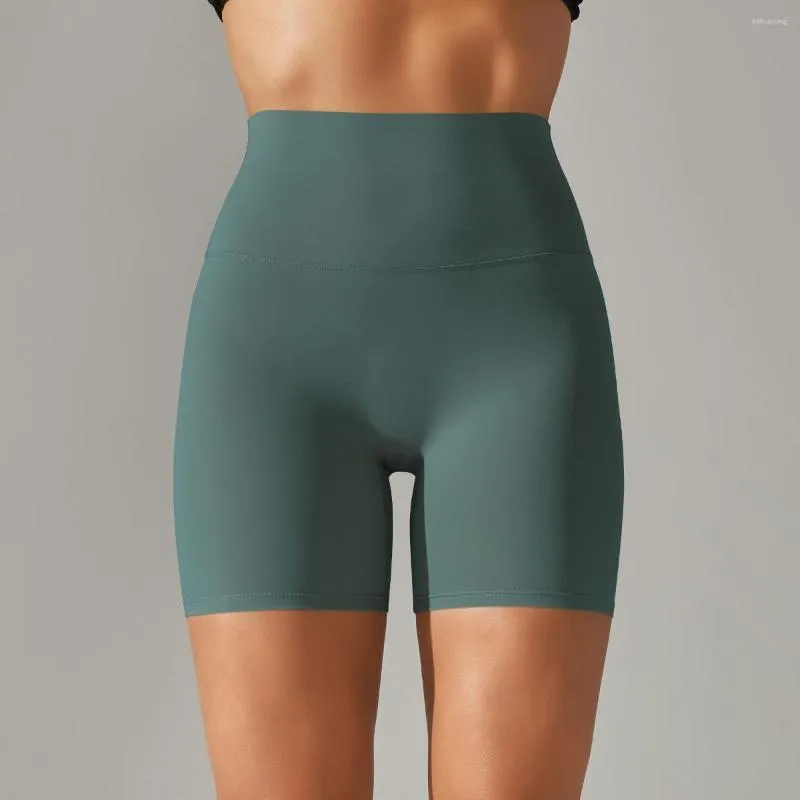 Laufshorts für Damen, Sport, kurze Yoga-Leggings, hocksicher, hohe Taille, Fitness, eng, schnell trocknend, Radfahren, Workout, Fitnessstudio