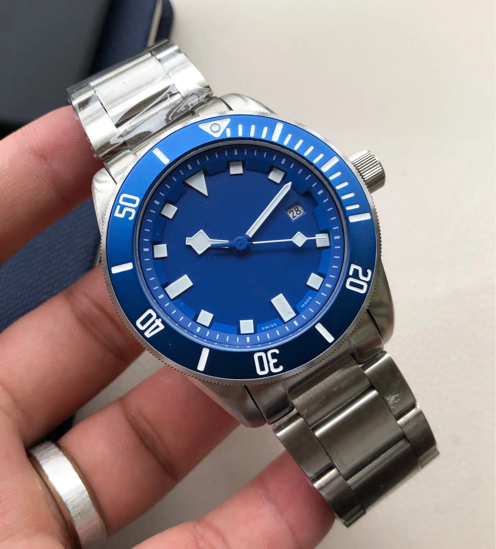 U1 Top AAA Tvdors Pelagos AAA 3A Qualidade Top 43mm Relógios M25600TB Cerâmica Bezel Relógio Suíço Série Bronze Automático Mecânico Luminoso Geneve Relógios de Pulso De