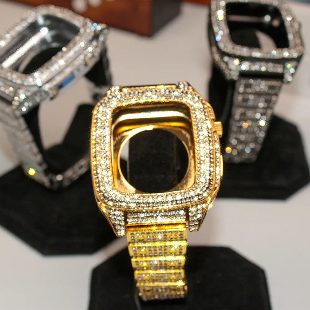DHgate.com:Case+Band Bling Diamond Apple Watch Band with DHgate.com:Case+Band Bling Diamond Apple Watch Band with
