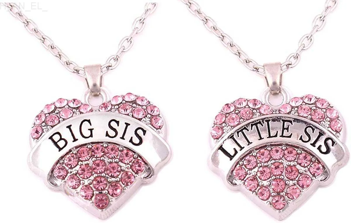 Girl Heart Split Jigsaw big little SISTER Mom Mum Necklace sisterhood  sibling | eBay